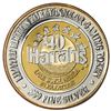 Image 2 : .999 Silver Harrahs Lake Tahoe, Nevada $40 Casino Limited Edition Gaming Token