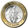Image 1 : .999 Silver Four Queens Casino Hotel Las Vegas $10 Limited Edition Gaming Token