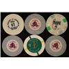 Image 1 : 6-$1 PLASTIC CASINO GAMING TOKENS: 3-ALADDIN, 1-