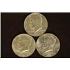 Image 1 : 1965, 1966 & 1967 JFK 40% SILVER HALF DOLLARS