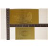 Image 2 : 24KT GOLD FOIL 50 EURO CRISP UNC BILL WITH CERT