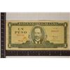 Image 1 : 1969 CUBA 1 PESO BILL