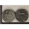 Image 2 : 2 RUSSIAN ORBITAL SPACE MEDALS.  EACH IS 2 1/4"