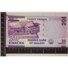 Image 2 : 2016 BANK OF MALAWI 20 KWACHA CU COLORIZED BILL