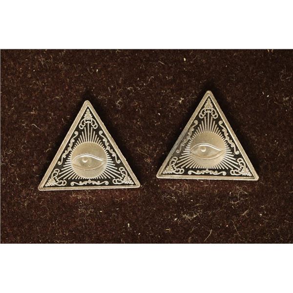 2-2 GRAM .999 FINE SILVER INGOTS PYRAMID SHAPED PF