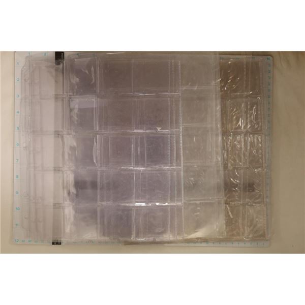 15 USED COIN COLLECTORS 3 RING BINDERS PAGES