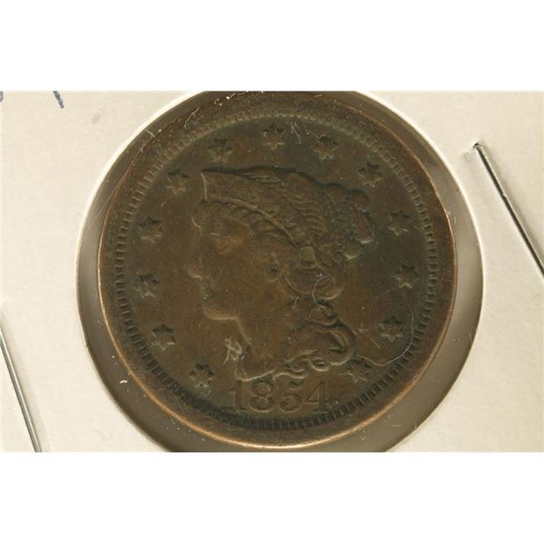 1854 US LARGE CENT