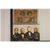 Image 2 : 2009 US PRESIDENTIAL DOLLAR 4 COIN PROOF SET WITH