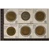 Image 2 : 6-1967 VINTAGE METAL 50 CENT CASINO TOKENS: