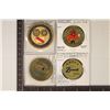 Image 1 : 4 US MILITARY COLORIZED CHALLENGE COINS: KOREA