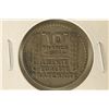 Image 1 : 1934 FRANCE SILVER 10 FRANCS .2186 OZ. ASW