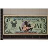 Image 1 : 1987 DISNEY 1 DOLLAR CRISP UNC BILL "MICKEY"