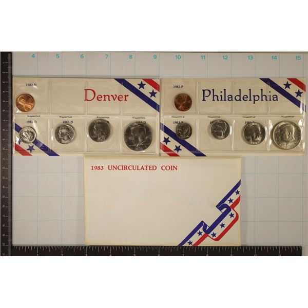1983 US MINT SET (UNC) P/D (WITH ENVELOPE)