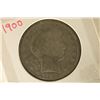 Image 1 : 1900 SILVER BARBER HALF DOLLAR
