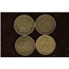 Image 2 : 1881, 1890 & 2-1894 GUATEMALA 1/2 SILVER REALS