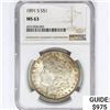 Image 1 : 1891-S Morgan Silver Dollar NGC MS63