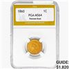 Image 1 : 1860 Indian Head Cent PGA MS64 Pointed Bust