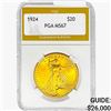 Image 1 : 1924 $20 Gold Double Eagle PGA MS67