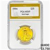 Image 1 : 1994 1/2oz $25 AGE PGA MS69