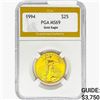Image 1 : 1994 1/2oz $25 AGE PGA MS69