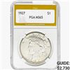 Image 1 : 1927 Silver Peace Dollar PGA MS65
