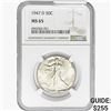 Image 1 : 1947-D Walking Liberty Half Dollar NGC MS65
