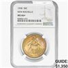 Image 1 : 1938 New Rochelle Half Dollar NGC MS66+