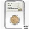 Image 1 : 1857 Seated Liberty Quarter NGC AU53