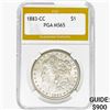 Image 1 : 1883-CC Morgan Silver Dollar PGA MS65