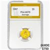 Image 1 : 1997 1/10oz $5 AGE PGA MS70