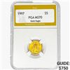 Image 1 : 1997 1/10oz $5 AGE PGA MS70
