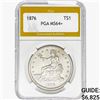 Image 1 : 1876 Silver Trade Dollar PGA MS64+