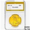 Image 1 : 1911-D $20 Gold Double Eagle PGA MS65