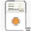 Image 1 : 1947-S Wheat Cent NGC MS67 RD