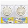 Image 2 : 1903&1921 [2] Morgan Silver Dollar ANACS MS/AU