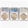 Image 2 : 1974 Set [3] Eisenhower Silver Dollars NGC MS65