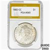 Image 1 : 1882-CC Morgan Silver Dollar PGA MS65