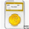 Image 1 : 1899 $20 Gold Double Eagle PGA MS64