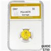 Image 1 : 1997 1/10oz $5 AGE PGA MS70