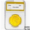 Image 1 : 1904 $20 Gold Double Eagle PGA MS65