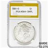 Image 1 : 1881-O Morgan Silver Dollar PGA MS64+ DMPL