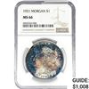 Image 1 : 1921 Morgan Silver Dollar NGC MS66
