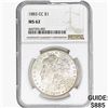 Image 1 : 1883-CC Morgan Silver Dollar NGC MS62