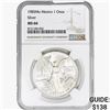 Image 1 : 1985Mo 1oz. Silver Mexicanos Onza NGC MS66