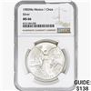 Image 1 : 1985Mo 1oz. Silver Mexicanos Onza NGC MS66