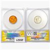 Image 2 : [2] 1945&1949 1 1C, 1 10C ANACS MS63/64