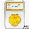Image 1 : 1927 $20 Gold Double Eagle PGA MS67