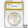 Image 1 : 1884-CC Morgan Silver Dollar PGA MS65