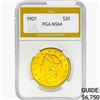 Image 1 : 1907 $20 Gold Double Eagle PGA MS64