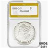 Image 1 : 1882-O/S Morgan Silver Dollar PGA MS62